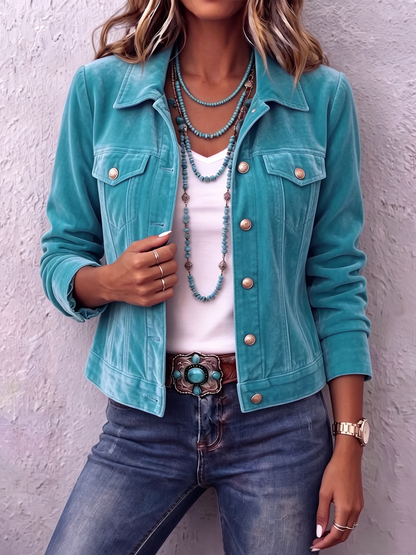 Diana | Giacca in Velluto Boho d'Ispirazione Vintage